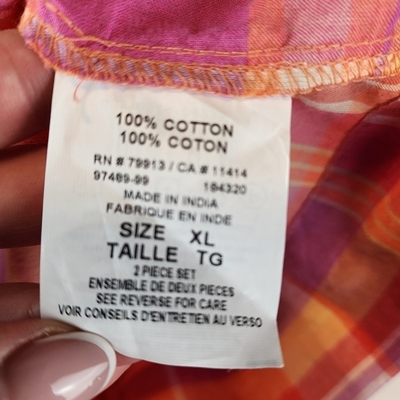 Motherhood Maternity shirt sz XL Plaid New - Picture 9 of 9